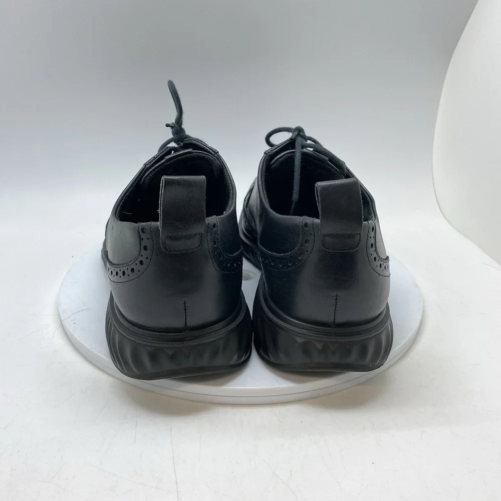 Ecco Sneakers ST1 Hybrid Wingtip Mens 11-11.5 GTX‎ Black Leather Oxford Shoes